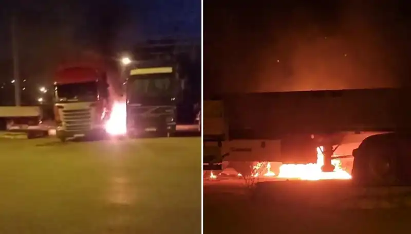 Park Halindeki Tırların Korkunç Yangını: Sebebi ve Sonrası Ne Olacak?