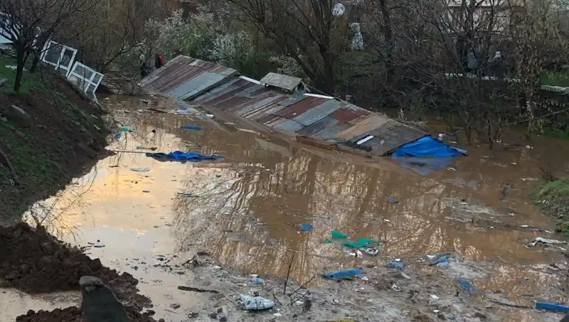 Bingöl'de Sağanak Yağışlar Hayatı Olumsuz Etkiledi: Ahırlar Sular Altında Kaldı