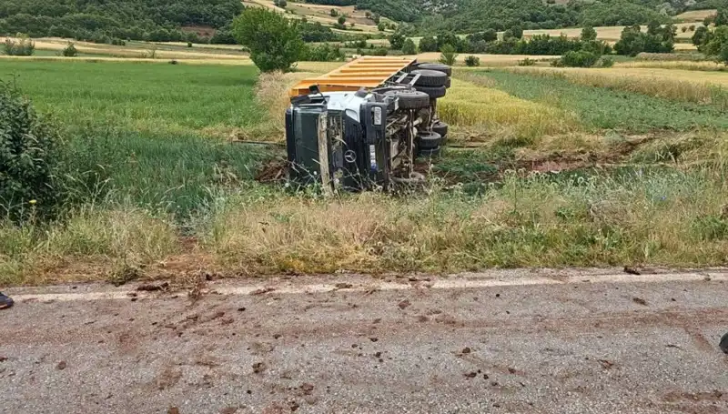 Tokat'ta Kamyon Kazası: Şoför Hayatını Kaybetti, İki Kişi Yaralı
