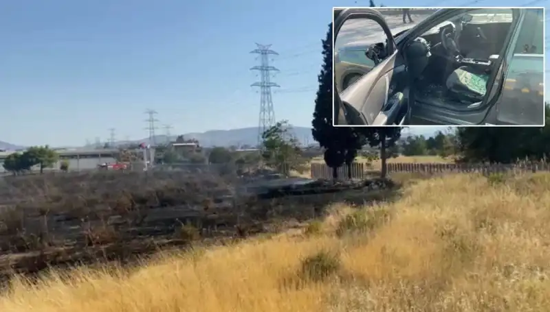 İzmir'de Otluk Alanda Yangın: AVM Otoparkı Tehlikeye Girdi!