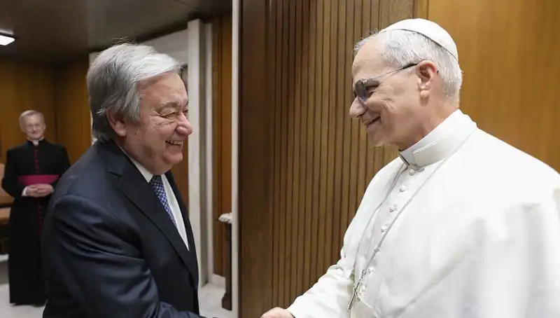 Papa Leo ve Guterres: Geleceğin Barışı İçin Histori Gelişiminin Temelleri Atılıyor